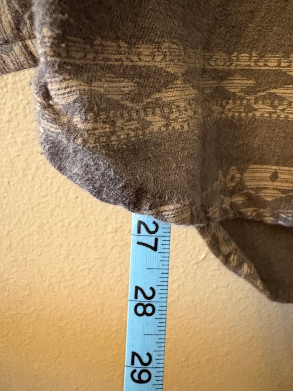 Gray Aztec Western Shirt Women’s Small Tunic Button Front Boho Top - Picture 6 of 8
